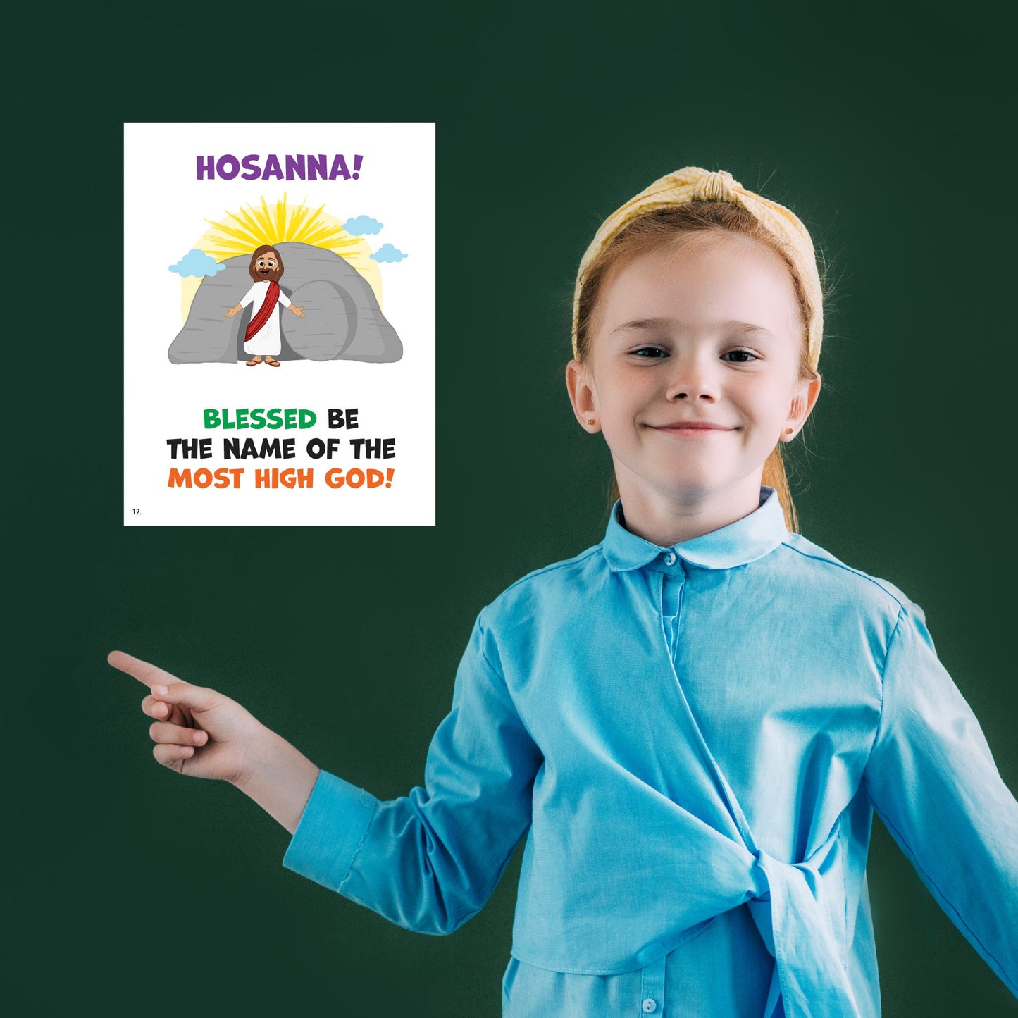 Easter Hosanna | Singing Time Flipchart for LDS Primary Come, Follow Me