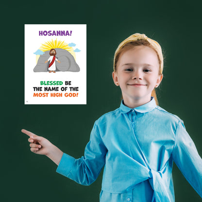 Easter Hosanna | Singing Time Flipchart for LDS Primary Come, Follow Me