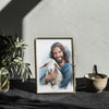 Good Shepherd Jesus Fine Art Print | Jesus Painting | The Living Christ | Christian Decor | Christian Painting | Lost Sheep Painting