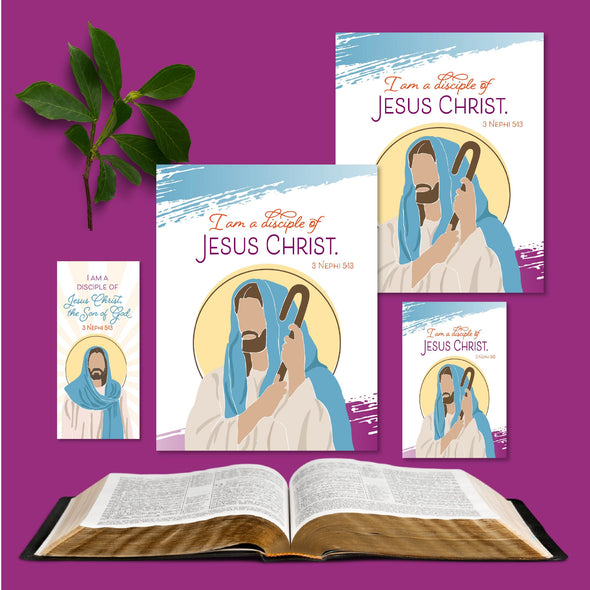2024 LDS Youth Theme | I am a Disciple of Jesus Christ | 3 Nephi 5:13 | Printable LDS Art | Young Women Theme