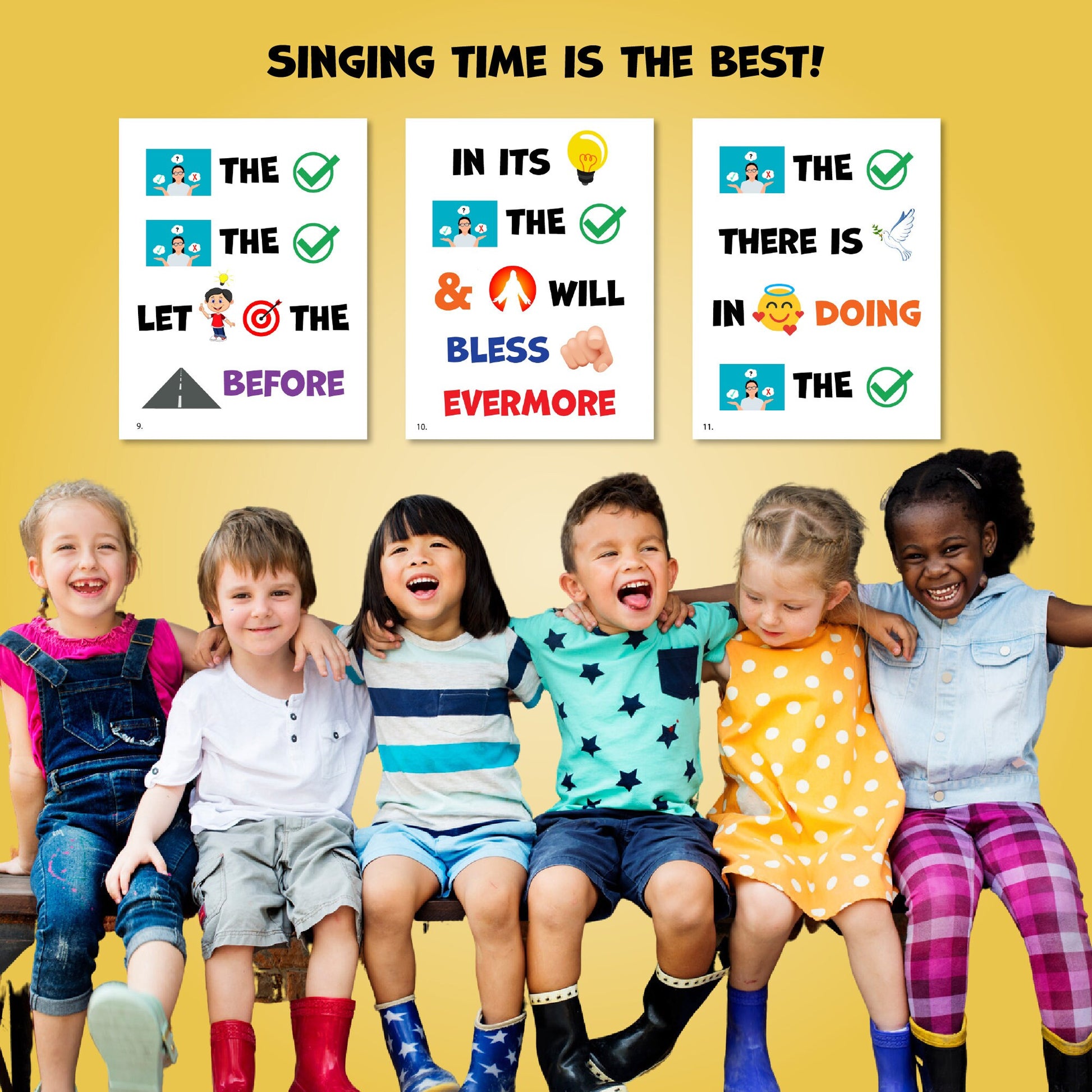 Choose the Right | February 2024 Singing Time Flipchart for LDS Primary Come, Follow Me