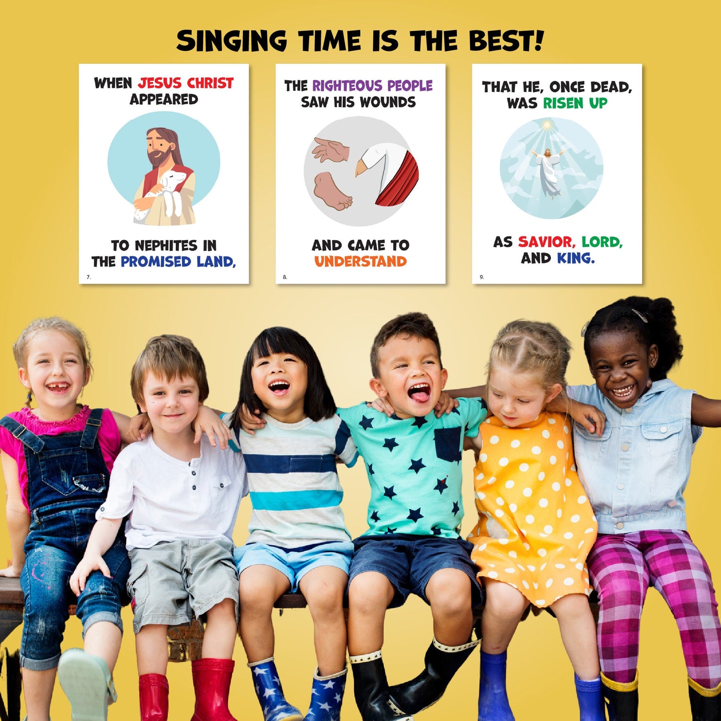 Easter Hosanna | Singing Time Flipchart for LDS Primary Come, Follow Me