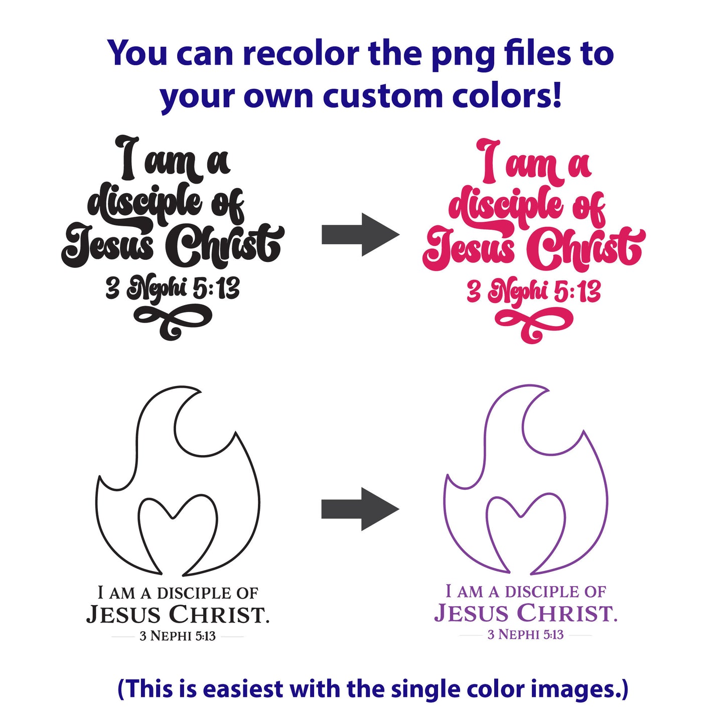 Youth Theme 2024 LDS Logos in SVG and PNG | 3 Nephi 5:13 | I am a Disciple of Jesus Christ | lds Trek | lds Girls Camp | Digital Download