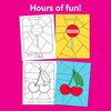 Valentines Day Color By Number | Kids Valentine Coloring Sheets | Instant Download | Custom Paint By Number Kit | Valentine's Games For Kids