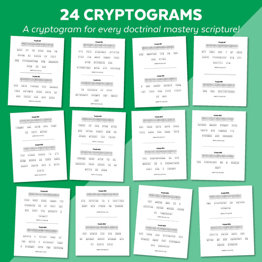 LDS Seminary Doctrinal Mastery Games and Puzzles for Old Testament | Digital Download